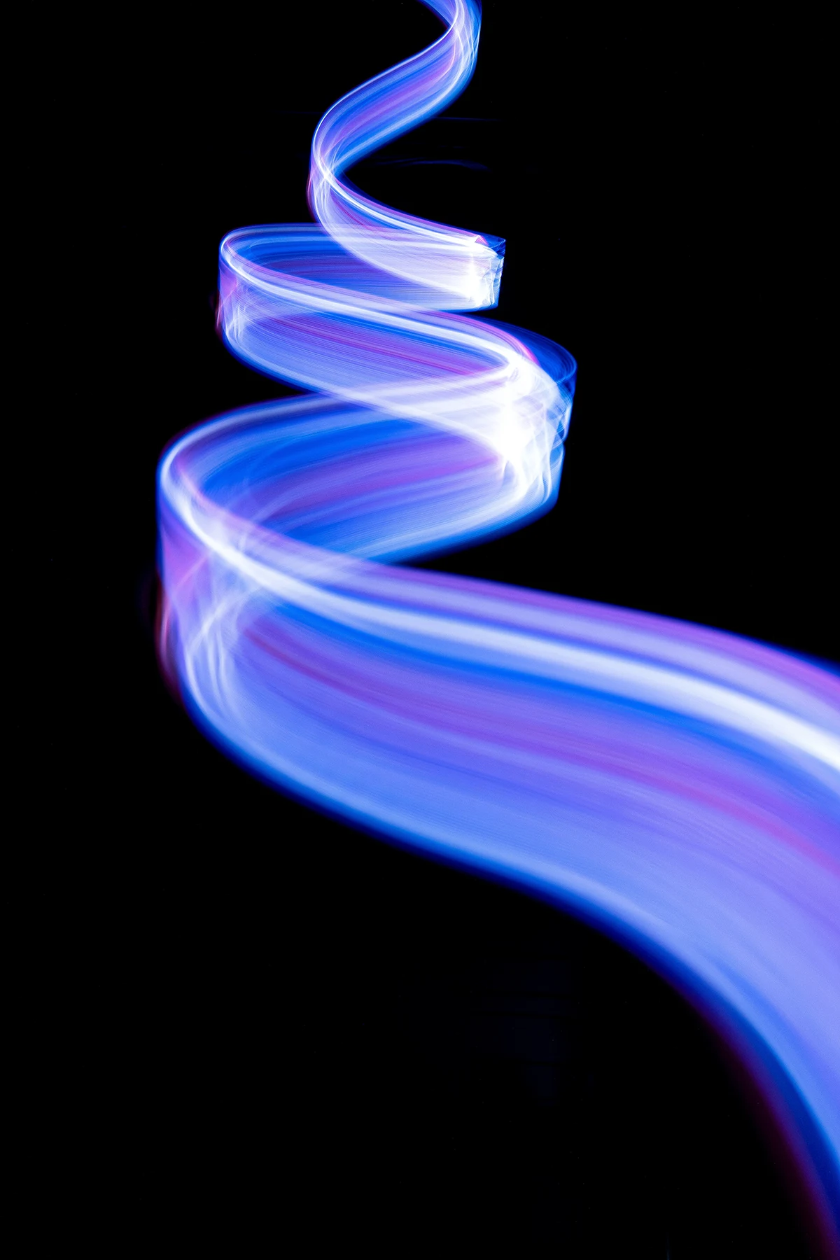 Formes abstraites de type lightpainting